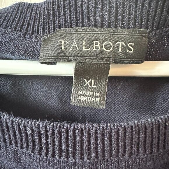 Talbots Women's XL Red White Blue Striped Pullover Sweater Boat Neck Nautical - Picture 5 of 5